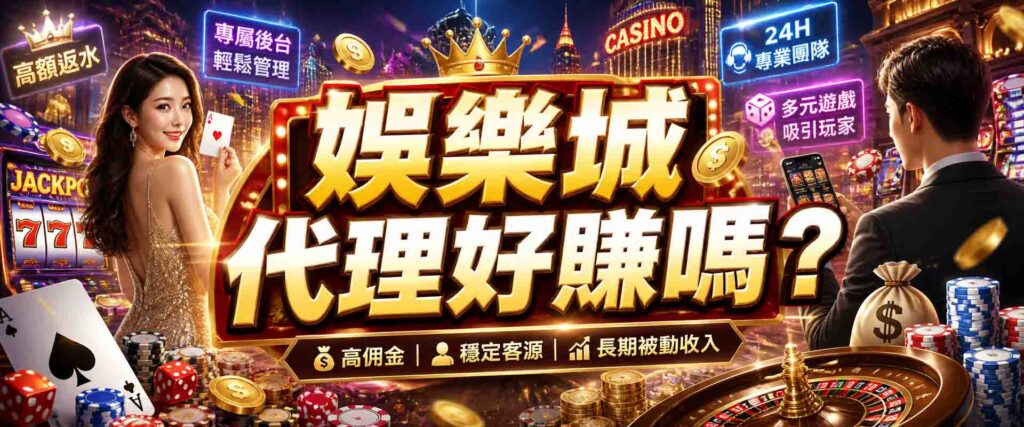 娛樂城代理好賺嗎?我適合做娛樂城代理嗎?
