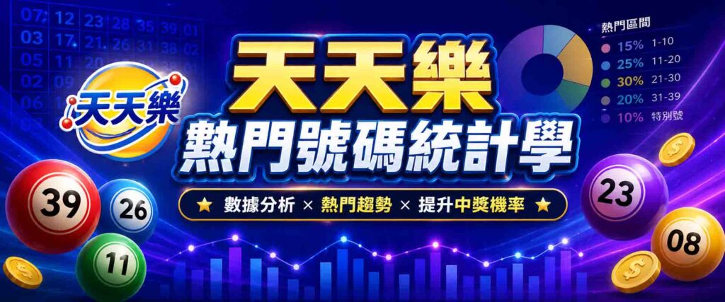 想在娛樂城天天提款?靠這 3 個天天樂熱門號碼統計學,2 分鐘看出下期明牌!